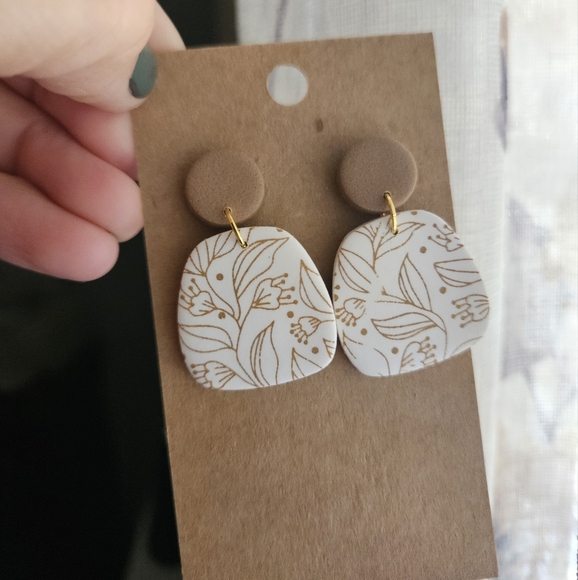 Handmade Polymer Clay Earrings - Picture 1 of 3